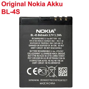 Original Nokia Akku BL-4S 3600 Slide, 7610 SUPERNOVA Battery Batterie - Bild 1 von 2