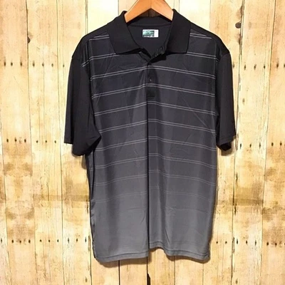 Polo de golf Ben Hogan Performance negro gris XL Foto 1 de 4