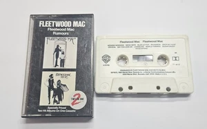 Fleetwood Mac - Self Titled & Rumours 2 On 1 WB 1975 Cassette Tape Tested - Imagen 1 de 5