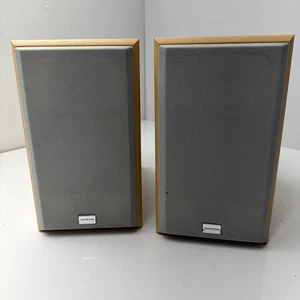 ALTOPARLANTI DA SCAFFALE ONKYO D-N5TX VINTAGE CASSA IN LEGNO CHIARO 70 Watt "BELLI" - Foto 1 di 10