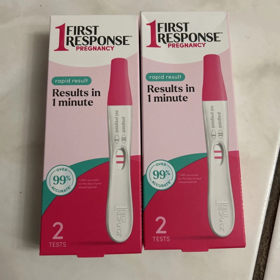 Paquete de 2 pruebas de embarazo de primera respuesta resultado rápido 2 pruebas Ea EXP 03/27 Foto 1 de 1