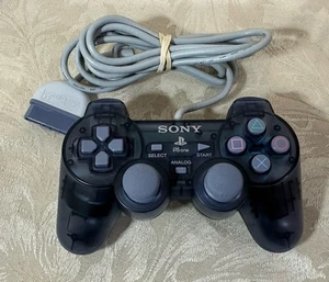 Official Sony PSOne Clear Grey Controller Playstation 1 PS1 Pad DualShock - Picture 1 of 11