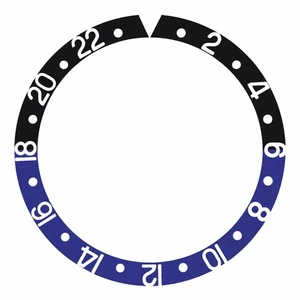 Bezel Insert For Rolex GMT Master II 16713, 16718 Black/Blue Batman - Picture 1 of 3
