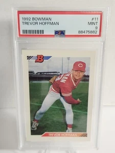 1992 Bowman Trevor Hoffman Rookie #11 RC PSA 9 MINT HOF Padres - Foto 1 di 2