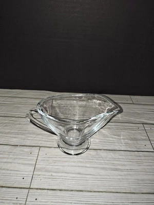 Clear Glass Gravy Boat Creamer Kitchen Home Accessories Decor - Image 1 of 4