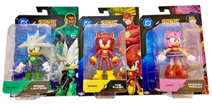 DC X Sonic The Hedgehog LINTERNA VERDE/PLATA EL FLASH/SONIC MUJER MARAVILLA/AMY - Imagen 1 de 1