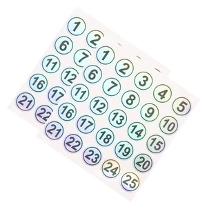 2 Fogli Adesivi Numerati Ufficio per Organizzare Cerchio Etichette Digitali - Foto 1 di 12