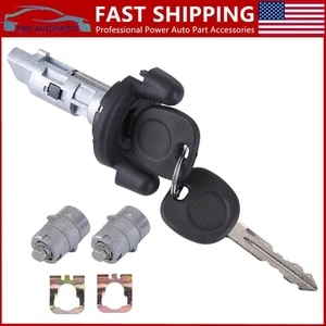 PARA 1998-2005 SONORA YUKON SONOMA JIMMY CERRADURA DE 2 PUERTAS E INTERRUPTOR DE ENCENDIDO CON 2 LLAVES - Imagen 1 de 11