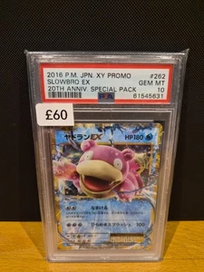 PSA 10 262/XY-P Japanese Pokemon Slowbro ex Holo 20th Anniversary Promo 2016 - Bild 1 von 2