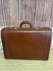Vintage brauner Lederkoffer Echtleder - Bild 1 von 10