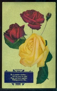 Be It Summer Weather All The Year For Thee Bidding Sorrow Flee Vintage Postcard - Picture 1 of 1