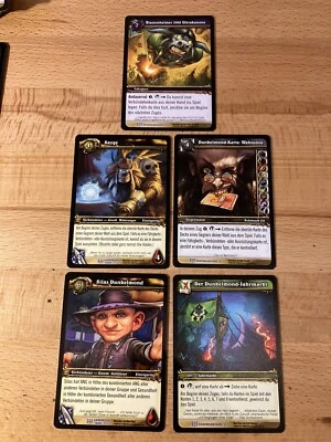 WoW Dunkelmond Jahrmarkt Set 5 Karten 1/5 2/5 3/5 4/5 5/5 Near Mint ! Deutsch ! - Bild 1 von 4