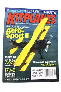 Kitplanes May 2003 Vol 20 No 5 Vintage Magazine - Imagen 1 de 5
