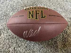 WES WELKER*SIGNED*AUTOGRAPHED*FOOTBALL*NEW ENGLAND*PATRIOTS*BRONCOS*DOLPHINS*COA - Picture 1 of 5