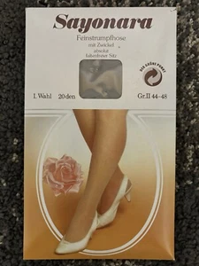 Pantimedias grises vintage Sayonara Alemania Occidental panty manguera medias finas (R) - Imagen 1 de 2