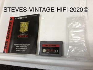 The Legend Of Zelda - GBA - (NES CLASSICS) NEAR MINT + MANUAL L@@K RARE FREE P+P - Picture 1 of 11