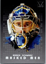 2008-09 In The Game Between Pipes Masked Men Vault Marek Schwarz 1/5 #MM-08