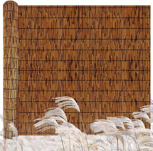 Natural Reed Fencing,4Ft X 16.4FT Reed Screen Balcony Reed Fence Bamboo Screen F - Picture 1 of 9