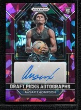2023-24 Panini Prizm Draft Picks Purple Ice 45/75 Ausar Thompson Rookie Auto RC