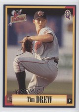 1998 Blueline Q Cards Kinston Indians Tim Drew #8 Rookie RC