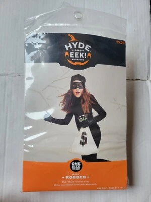 One Size Kids Robber Hat Mask Gloves & Bag Hyde and Eek Costume Accessories - Image 1 of 4