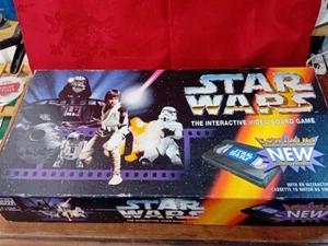 1995 VINTAGE STAR WARS THE INTERACTIVE VIDEO BOARD VHS GAME PARKER Rare - Picture 1 of 11