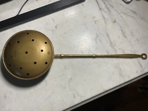 Antique Brass Bed Warmer 17” Long Made in India - Picture 1 of 7