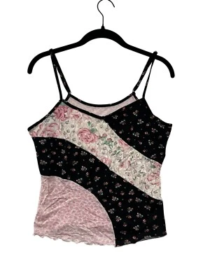 Top cami retazos florales medianos Warners años 90 para mujer #8060 Foto 1 de 4