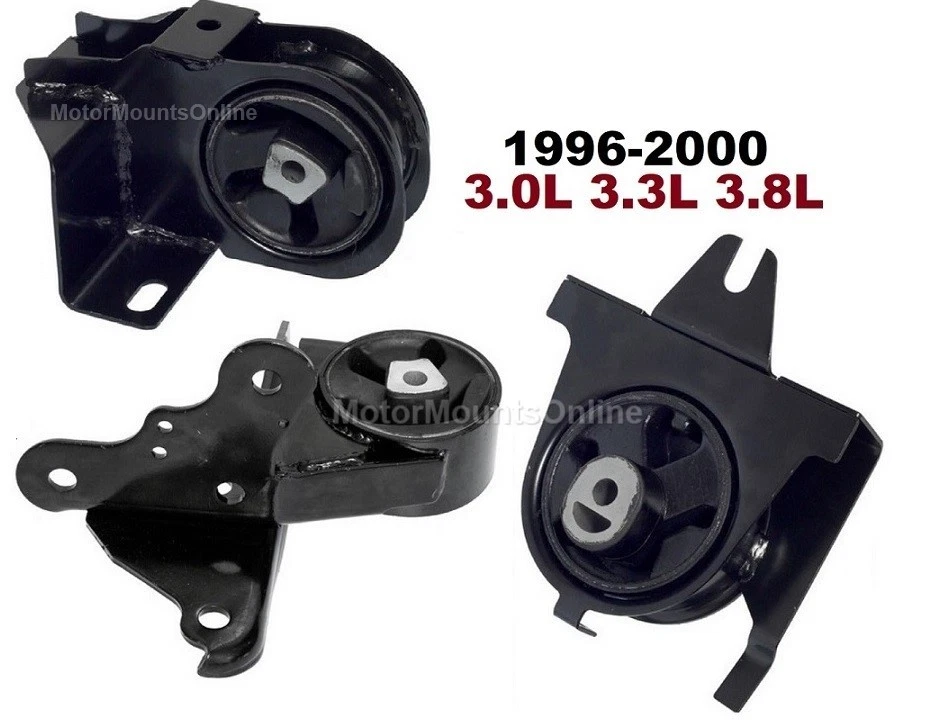 8M1141E 3pc Motor Mounts fit 1996 - 2000 3.3L 3.8L FWD Chrysler Town & Country - Image 1 of 1