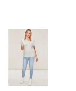 HaILYS M Style SS V TP Fa44rina pastel green flower - Bild 1 von 5