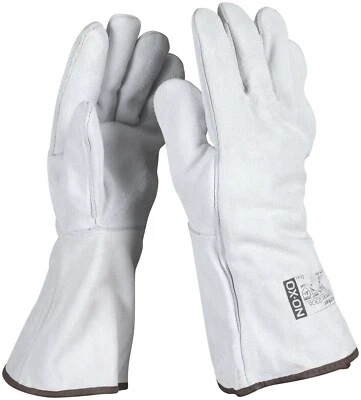 Schweißerhandschuhe, gefüttert, 35 cm, Grillhandschuhe von OX-ON, Gr. 10 und 12 - Bild 1 von 2