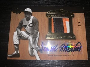 2005 Upper Deck Hall Of Fame Frank Robinson Enshrinement Auto Patch /5