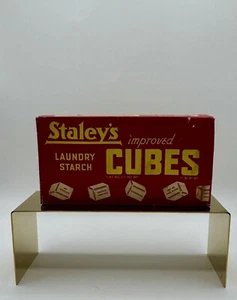 Vintage STALEY'S Laundry Starch Cubes Unopened Box - Prominence To Inventor! - Picture 1 of 9