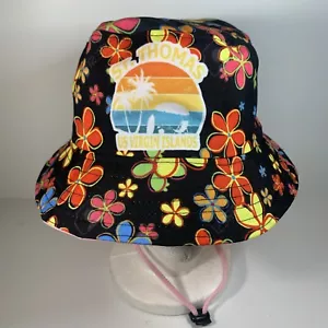 Gorra de playa St. Thomas Islas Vírgenes de los Estados Unidos estilo años 70 floral cubo - Imagen 1 de 8