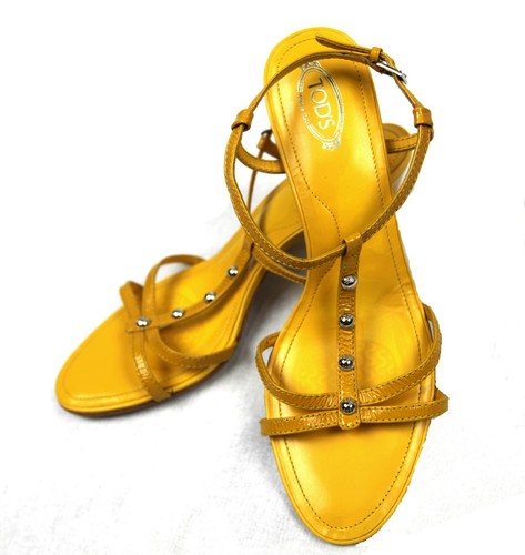 TOD’S Tod's Yellow Sandals 10 Italy