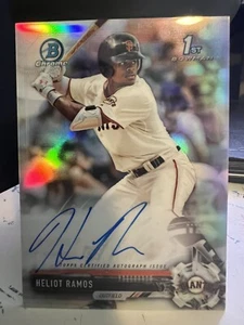 2017 Bowman Draft Chrome CDA-HR Heliot Ramos refractor autograph /499 Giants - Picture 1 of 2
