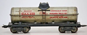 MARX Tank Car ~ Niacet Chemical Corp. ~ Type-B Wheelsets Rd# NIAX 256 - O 27 -C - Picture 1 of 8