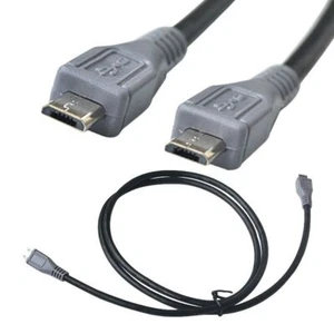 Adapter 5 Pin Lead Male to Male OTG Data Cable Micro USB to Micro USB - Photo 1 sur 9