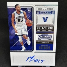 2018 Contenders Draft Picks RPS College Ticket Mikal Bridges Rookie Auto RC