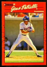 1990 Donruss Texas Rangers Baseball Card #56 Geno Petralli.........S00280