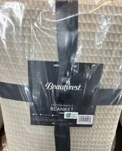 Beautyrest Waffle Weave Cotton Blanket Full/Queen New With Tags - Picture 1 of 2