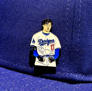 LOS ANGELES DODGERS OHTANI HAT/CLOTHING METAL ENAMEL PIN - Picture 1 of 1