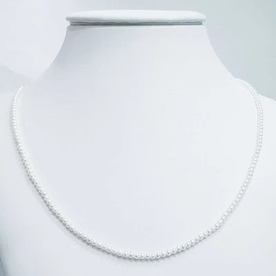 COLLANA PERLE AKOYA BIANCHE da 3 - 3.5 mm AA+ - Lunghezza Selezionabile - Immagine 1 di 2