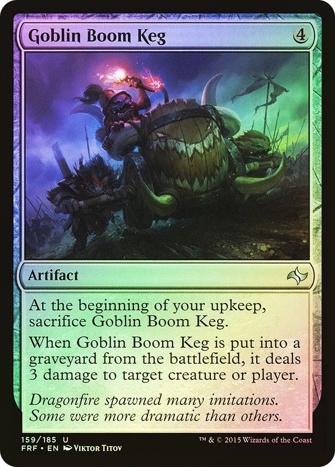 MTG FOIL Goblin Boom Keg  - Fate Reforged #159 - Image 1 of 1