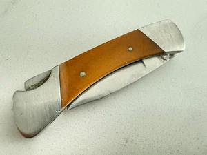 Buck Knives 506 Script logo White Knight folding lockback knife made in USA - Picture 1 of 6