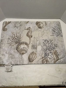Avanti Bettwäsche 4er Set doppelseitig mit den Seepferdchen und Muscheln 18x13 - Bild 1 von 7