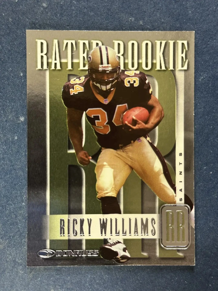 1999 Donruss Rated Rookies #RR3 Ricky Williams Saints /5000 - Image 1 of 2