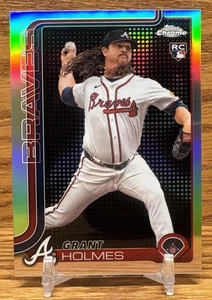 GRANT HOLMES Lightboard Refractor SP Rookie | 2025 Topps Chrome Atlanta Braves - Bild 1 von 2