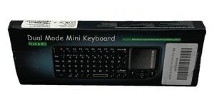 Mini Keyboard with Touchpad, Mini Bluetooth Keyboard, 2.4G Ultra-Thin Handheld - Picture 1 of 8