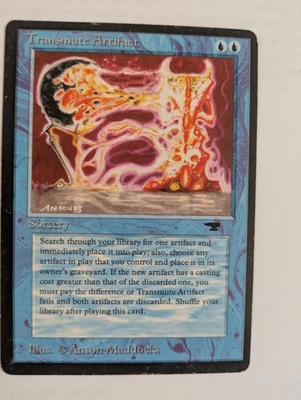 Transmute Artifact Antiquities MTG Moderately Played Free shipping w tracking - Image 1 of 2